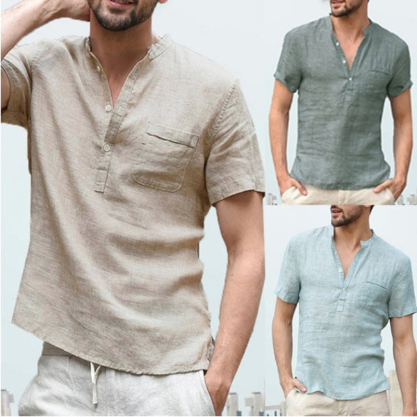 Men's Relaxed Linen Shirt: Summer Comfort & Beach Vibes