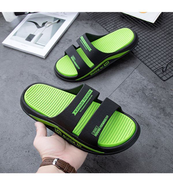 Durable & Splashproof: Men's EVA Rubber Sole Slippers for Indoor & Outdoor Use