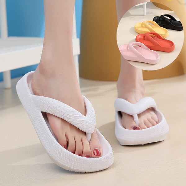 Cloud Comfort & Non-Slip Grip: Women's Thick Sole Clip-Toe Sandals for Summer